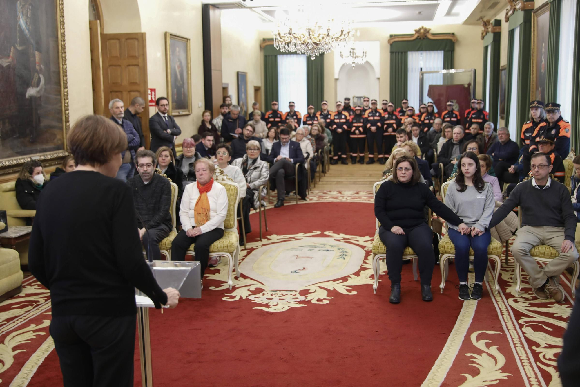 Emotivo homenaje a Inés Sánchez, la voluntaria de Protección Civil gijonesa fallecida en un accidente de tráfico en León