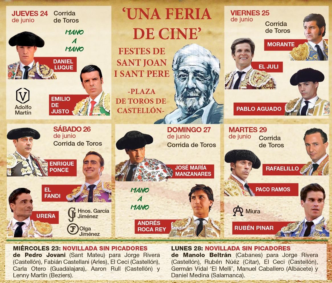 El cartel completo de la Feria