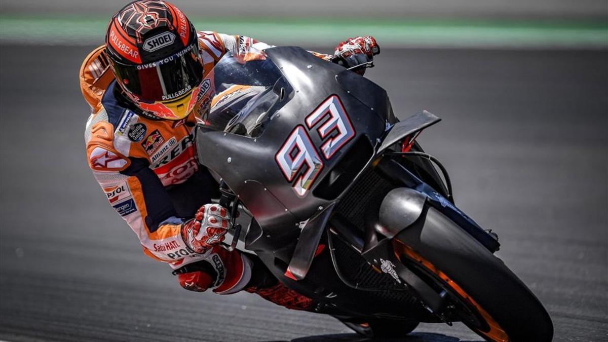 Marc Márquez, en el test post GP de Catalunya