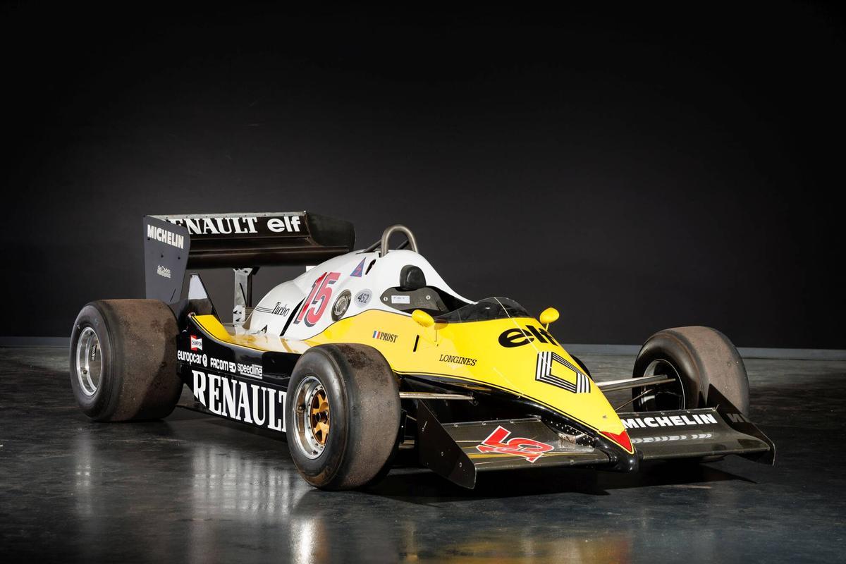 Renault RE40. Ganador del GP de Bélgica, pilotado por Alain Prost, este monoplaza es el símbolo del éxito del proyecto Turbo.