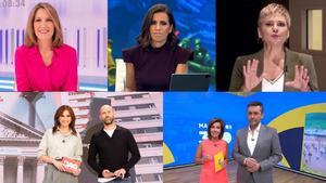 Rostros de La 1 y laSexta