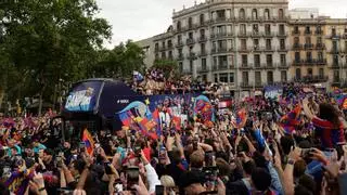 Celebración de LaLiga del FC Barcelona: a qué hora empieza, recorrido de la rúa y calles cortadas