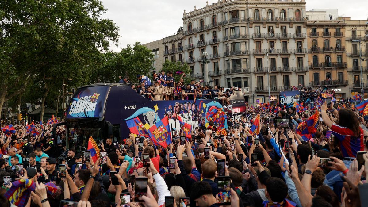El Barcelona realizará la rúa de campeones este viernes 16 de mayo
