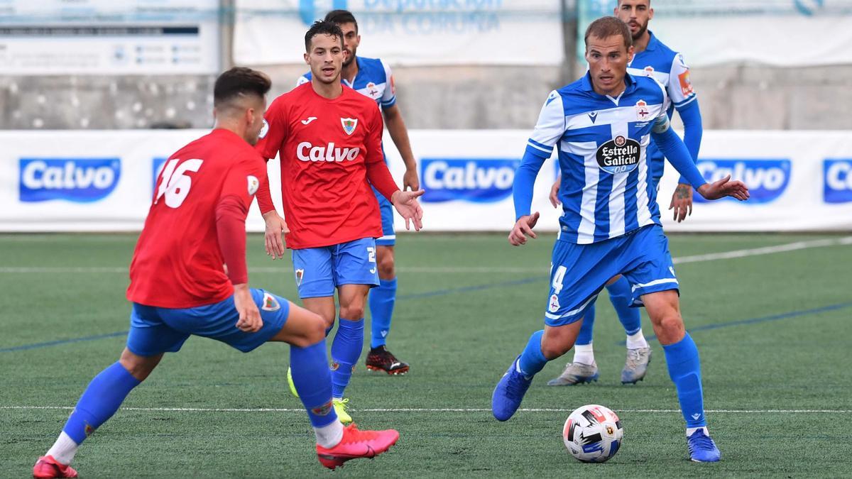 Amistoso entre el Deportivo y el Bergantiños.