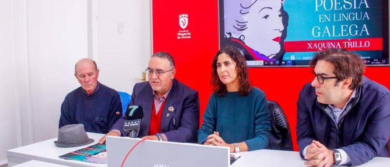 Xermán Torres e Sonia Outón presentaron a segunda edición do certame, acompañados de Luis González de la Ballina e o secretario da Mesa das Verbas.