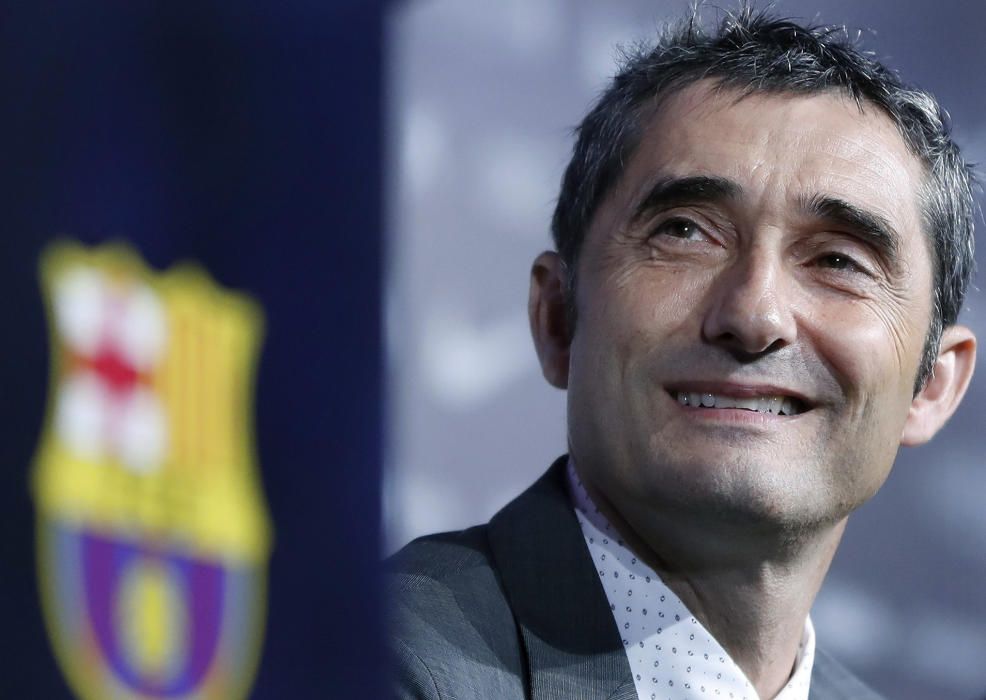 Valverde arriba a Barcelona