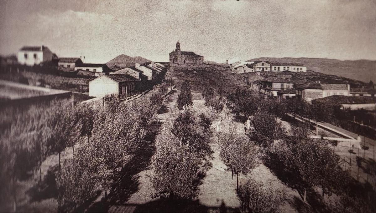 La antigua alameda sonense a mediados del siglo pasado.