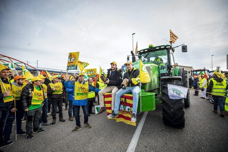 Manifestación de agricultores en Zaragoza