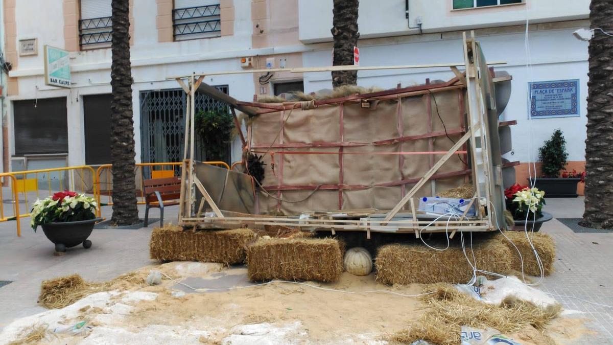 El Portal de Belén, derribado por el viento