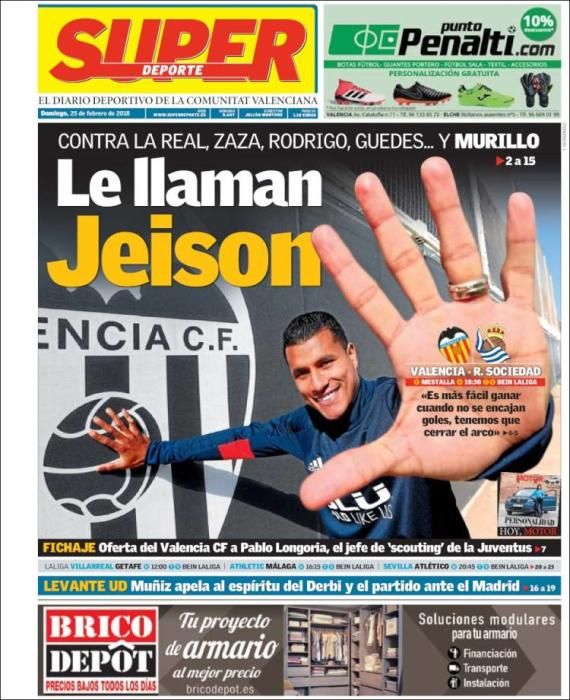 Portadas del 25 de febrero