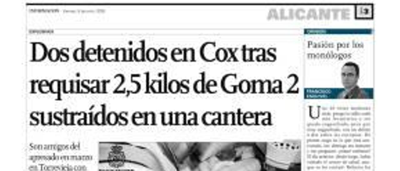 La red que robó Goma 2  en una cantera de Cox tras el 11-M pide la prescripción de los delitos