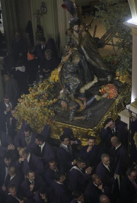 Murcia se queda sin la procesión de los 'salzillos' por la lluvia