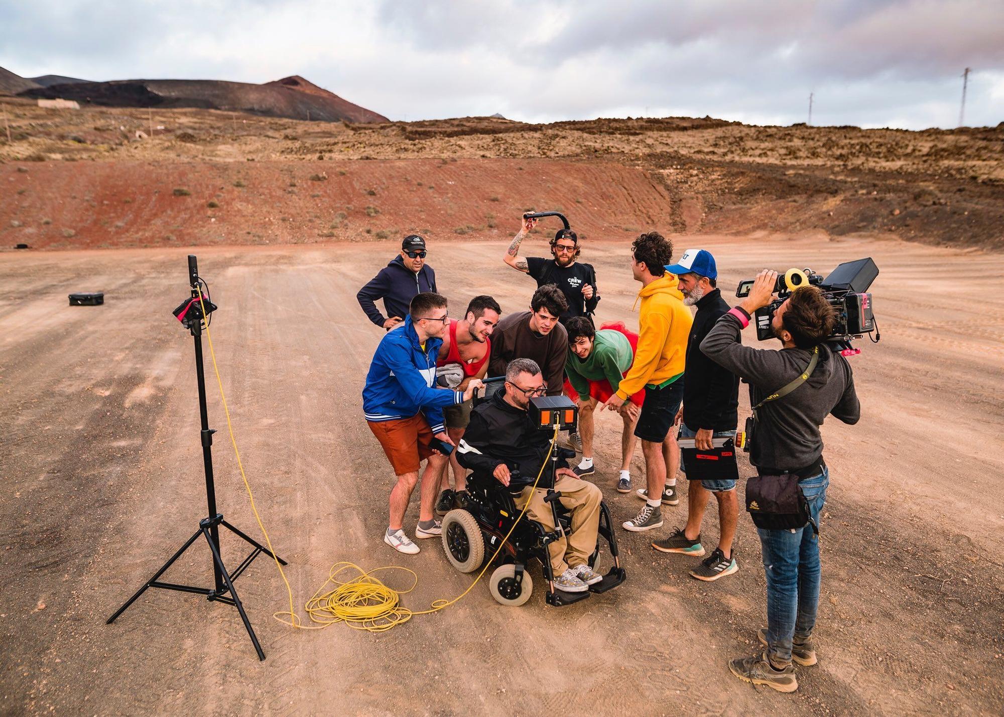 Rodaje en Lanzarote de 'Antes de la erupción', el último corto de Roberto Pérez Toledo