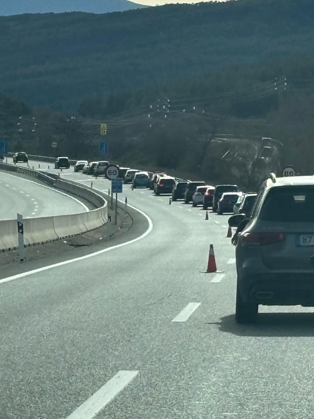 Retenciones en el regreso del Pirineo aragonés tras el fin de semana.