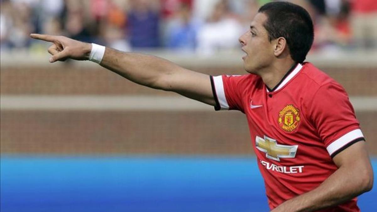 Chicharito no es un jugador del agrado de Van Gaal