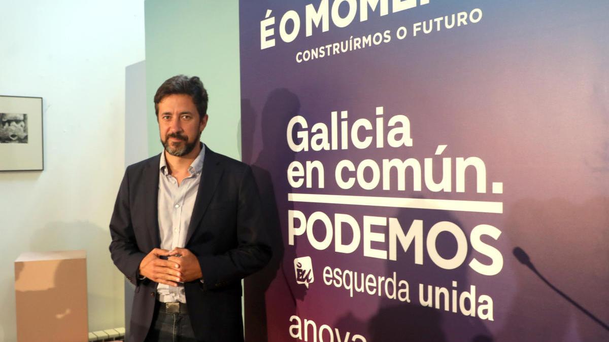 Gómez-Reino, en el arranque electoral.  // Xoán Álvarez