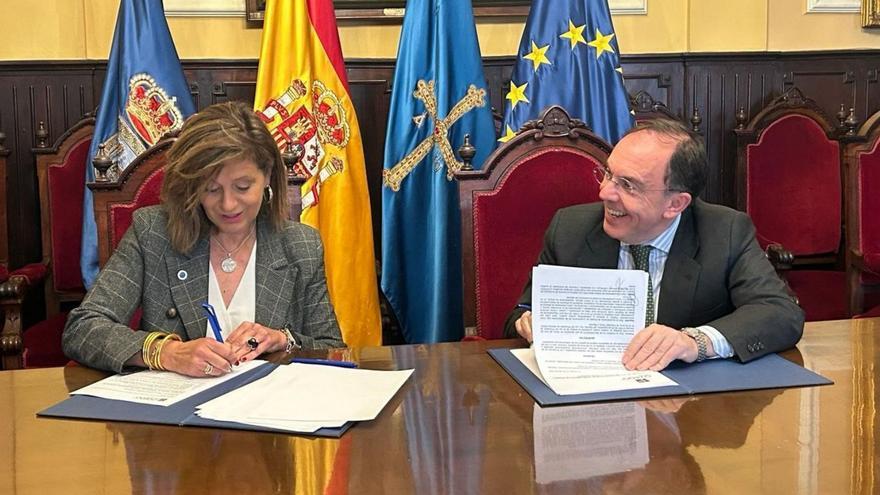 El Alimerka Oviedo Baloncesto renueva su convenio con el Ayuntamiento