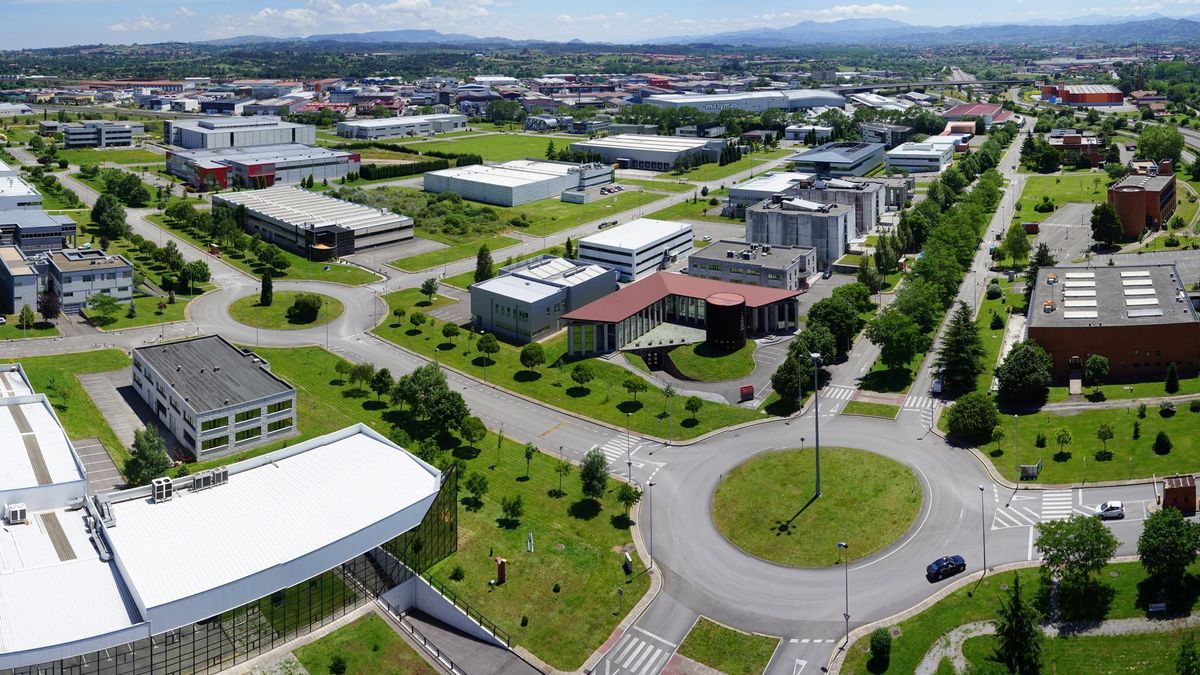Vista del Parque Tecnológico de Asturias, una de las áreas empresariales más pujantes de Llanera.