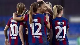 El Barça celebra el Día contra la LGTBI-fobia en el Deporte en el Estadi Johan Cruyff