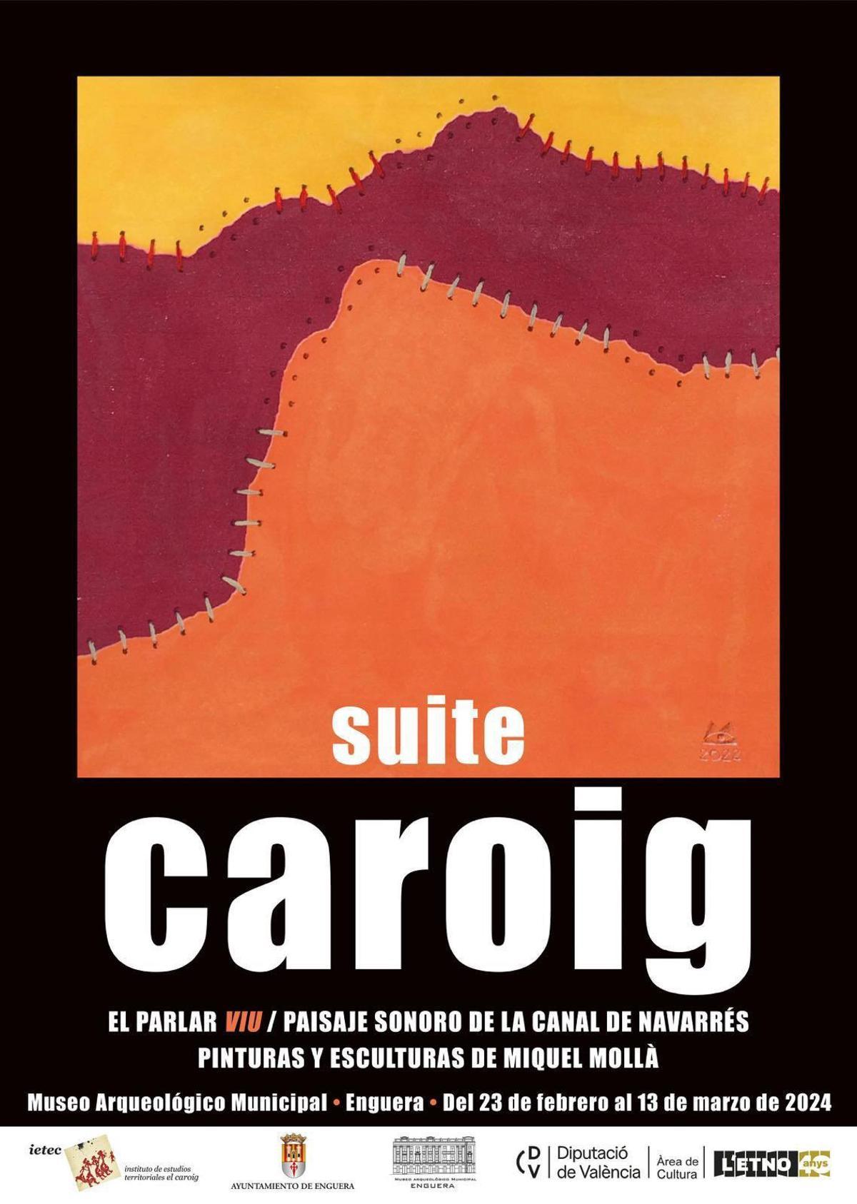 Cartel de la exposición «Suite Caroig».