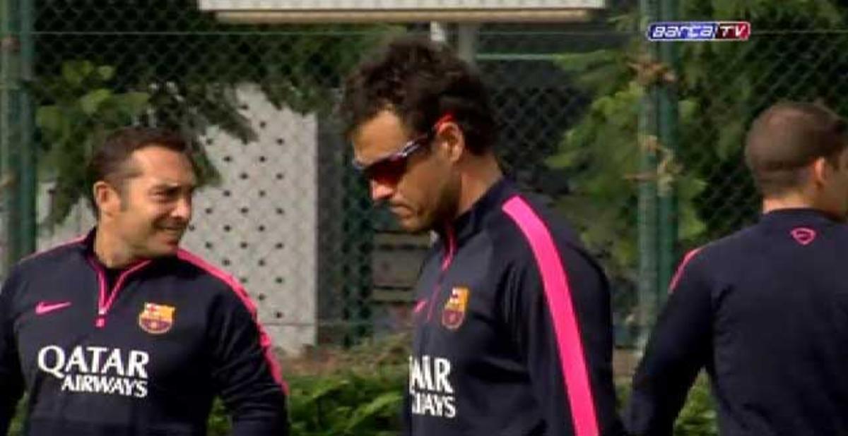 Messi y Neymar se entrenaron de nuevo al margen del grupo