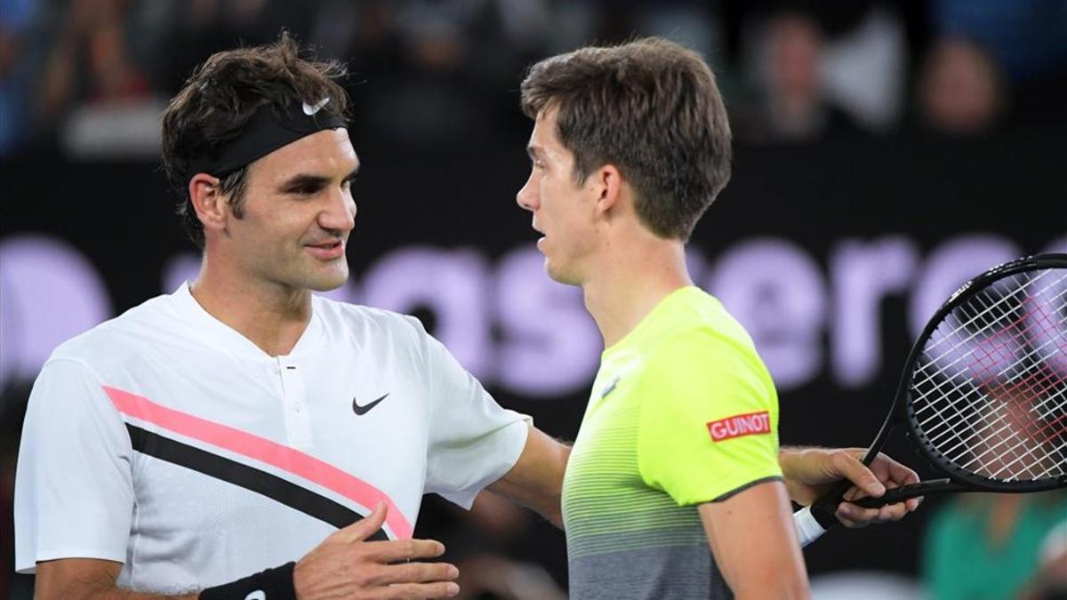 Federer ha empezado la temporada con paso firme derrotando en primera ronda al esloveno Badene