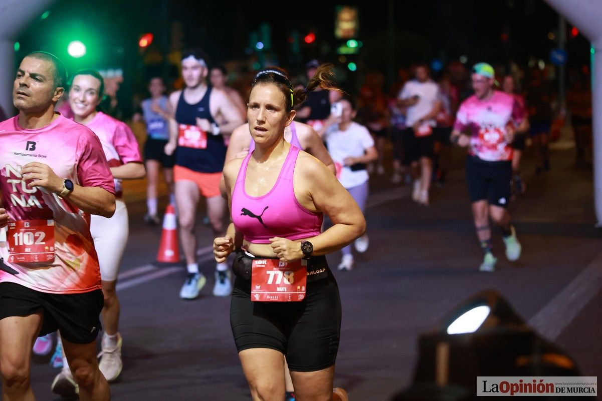 Las mejores imágenes de la carrera nocturna de Murcia