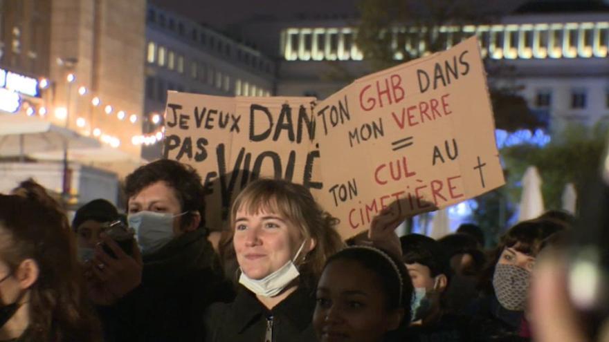 Manifestación feminista en Bruselas, este mes de noviembre