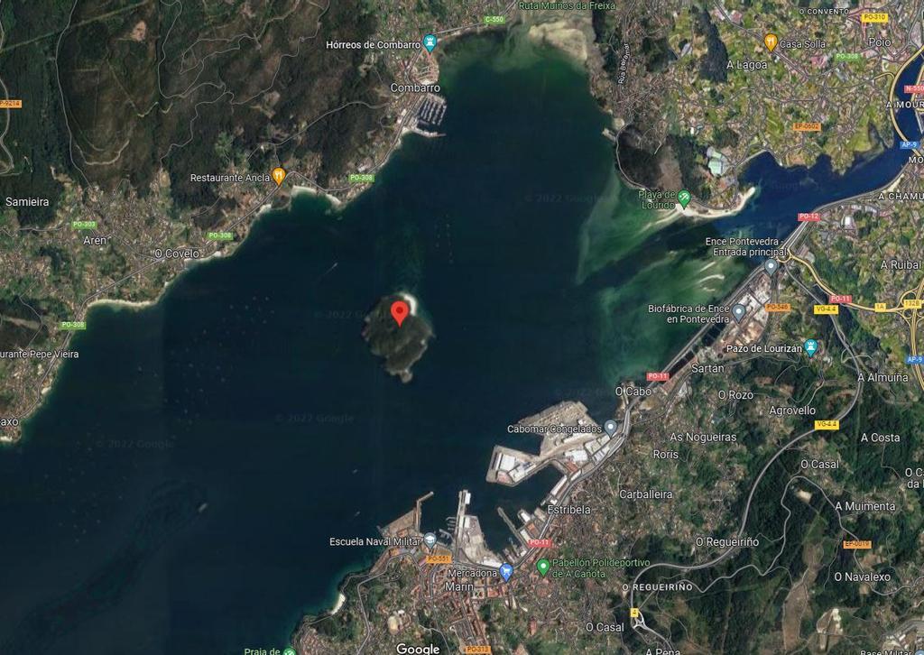 Así se ve la isla de Tambo desde Google Maps