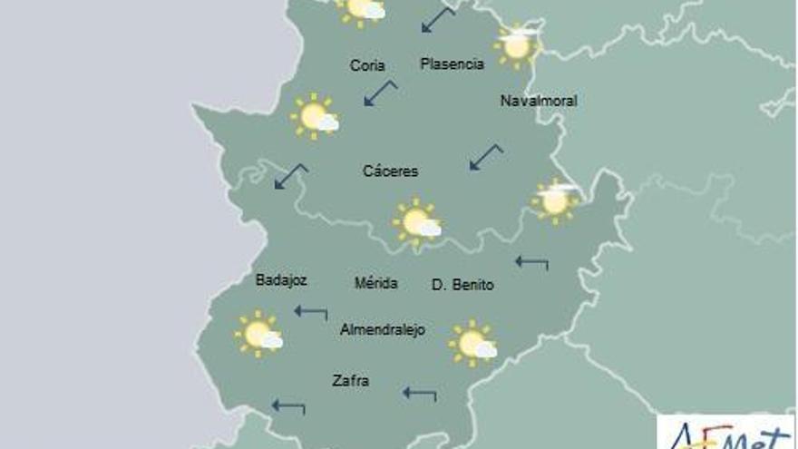 Cielo cubierto por la tarde y temperaturas sin cambios