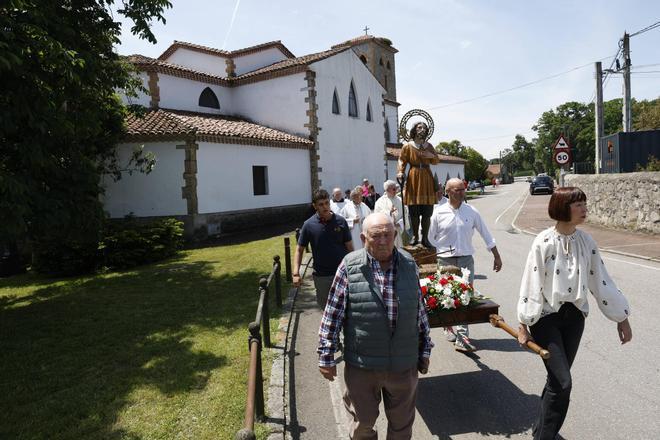 La festividad de San Isidro Labrador en la parroquia gijonesa de Granda, en imágenes