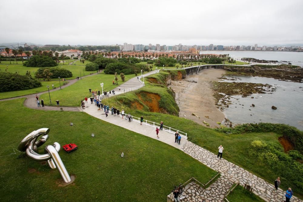 Gijón desde un dirigible