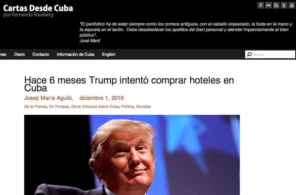 Tormenta política por las declaraciones de Fluxà sobre Trump y sus intentos de negocio en Cuba