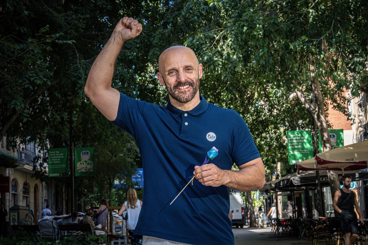Barcelona 14/07/2025 Barcelona. Entrevista a Ferran Poca, preisident del comité organitzador del Pride. AUTOR: MANU MITRU