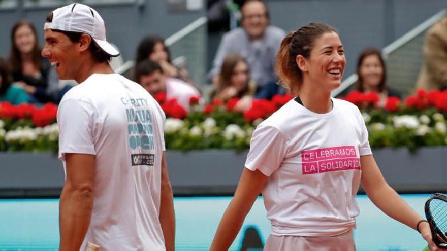 Rafa Nadal y Garbiñe Muguruza