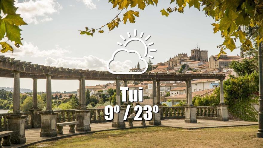 El tiempo en Tui: previsión meteorológica para hoy, lunes 7 de abril