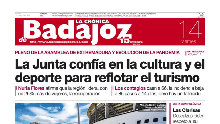 Consulta la portada correspondiente al día 14 de mayo del 2021