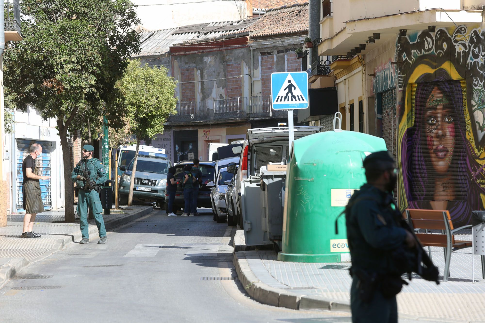 Las imágenes de la operación de la Guardia Civil en Lagunillas