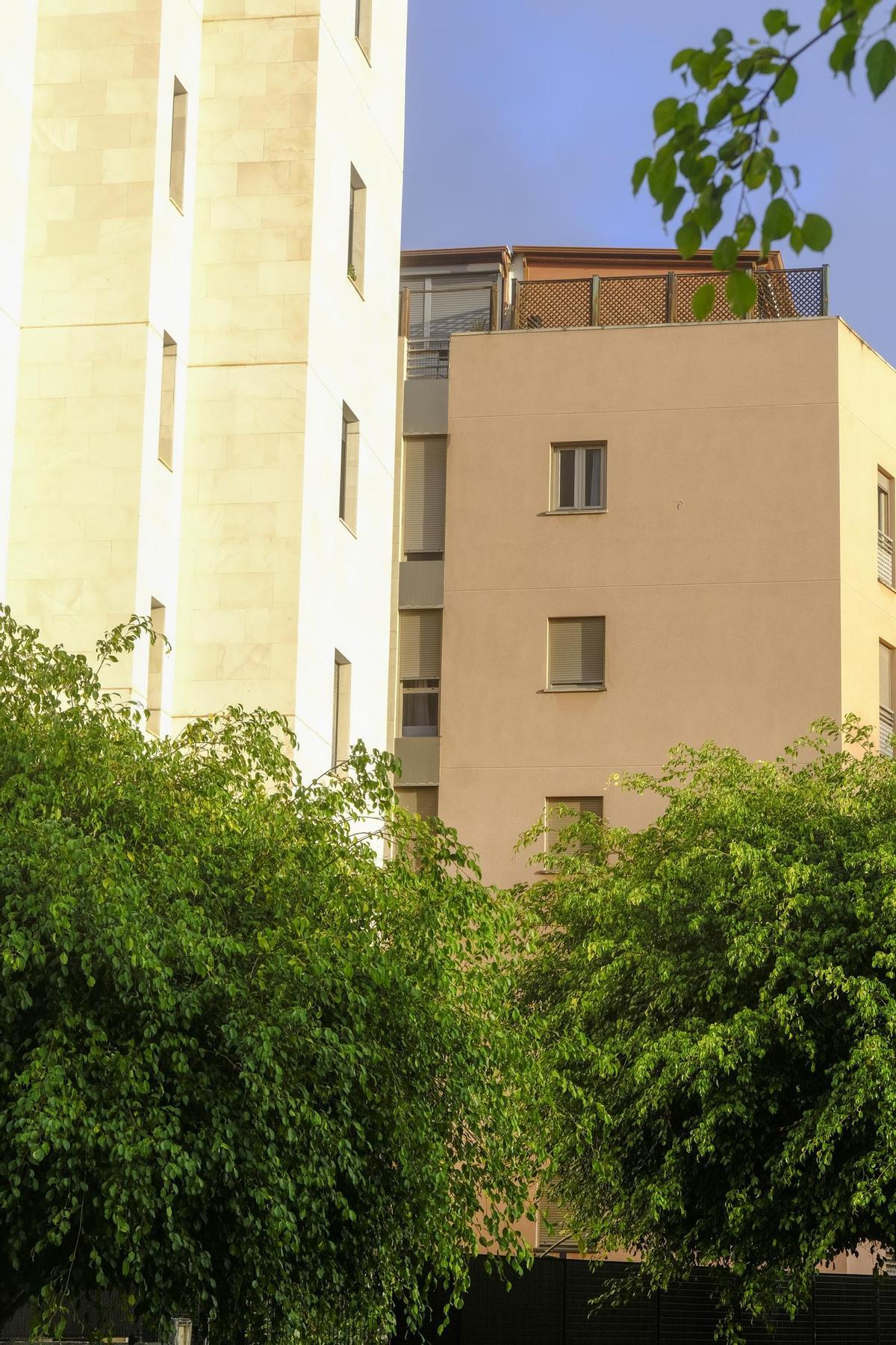 Edificios en el barrio de La Minilla