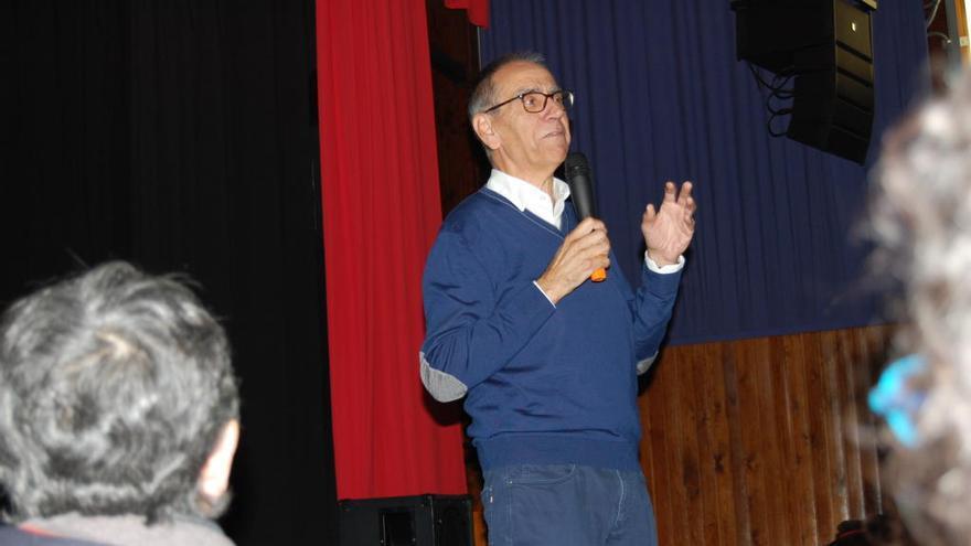 Jaume Funes, durant la seva conferència a La Salle.