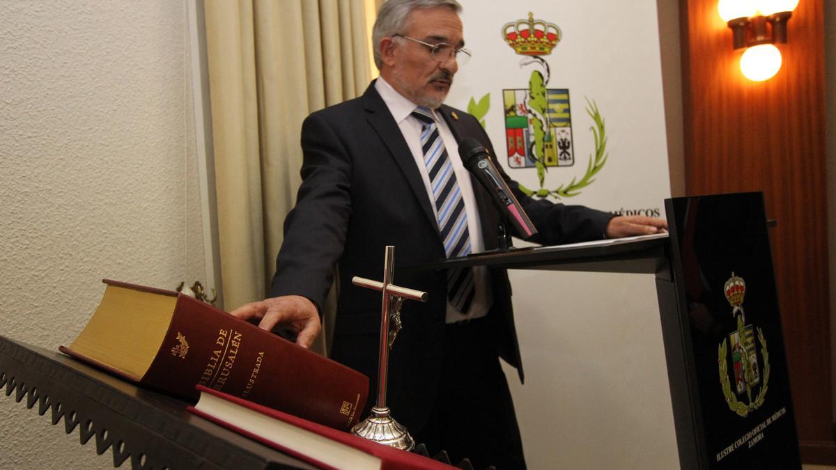 Sebastián Martínez, presidente del Colegio de Médicos de Zamora