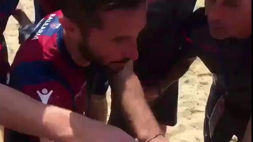 La arenga del Levante UD Fútbol Playa