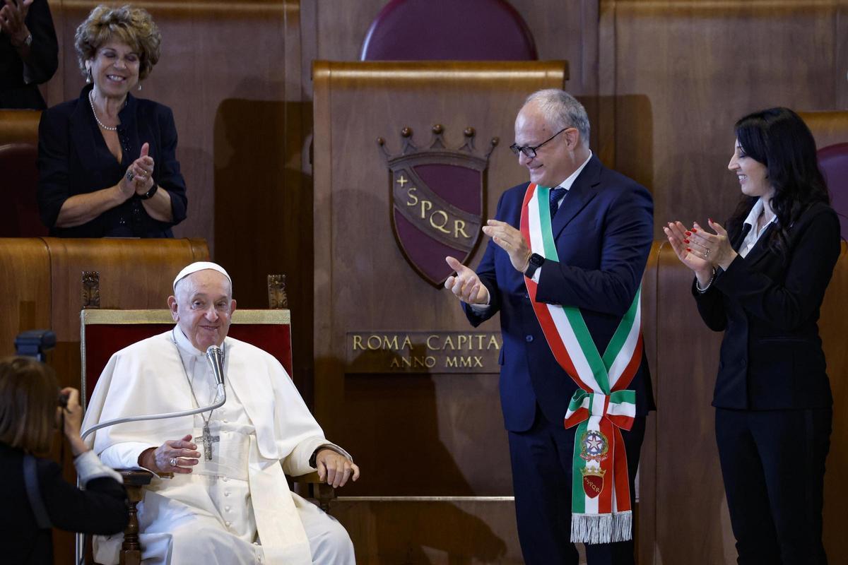 El Papa Francisco de visita en Roma