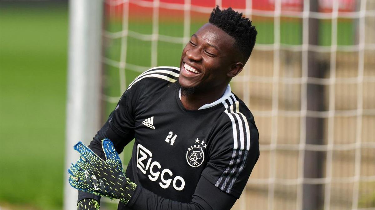 Onana, en el entrenamiento