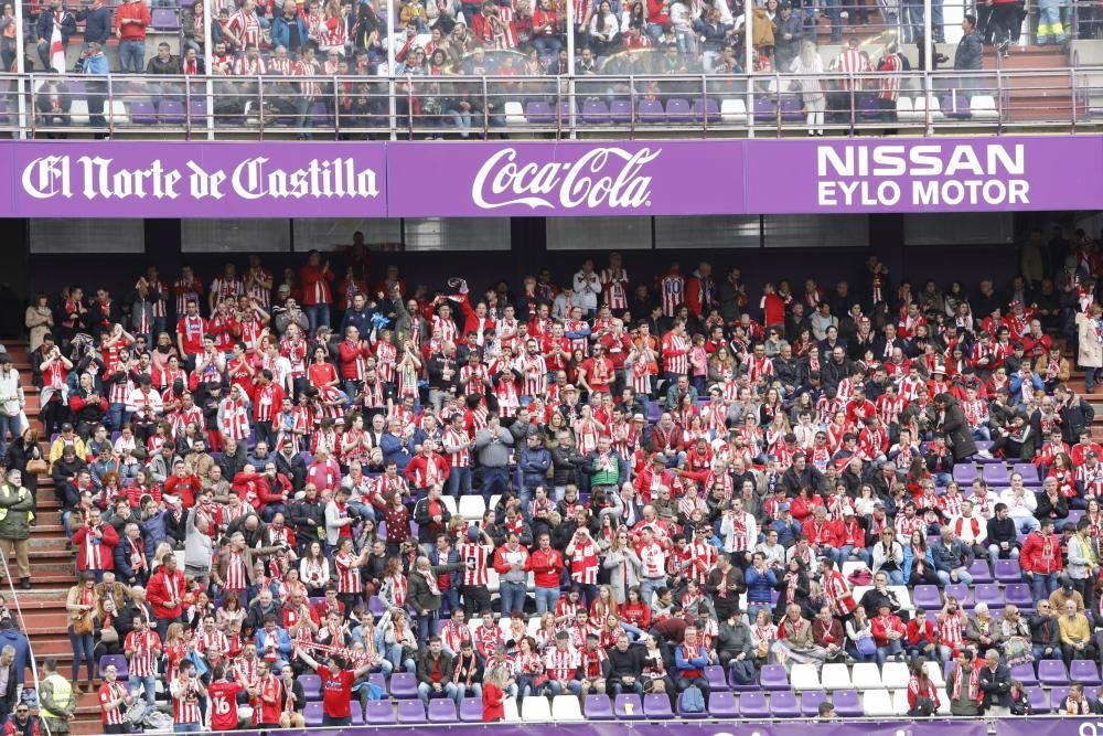 Así apoya La Mareona al Sporting en el José Zorrilla