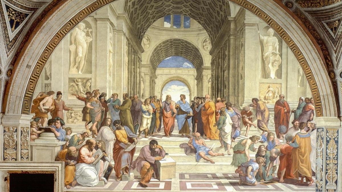 En 'La escuela de Atenas', el autor retrató a los más famosos filósofos de la antigüedad.