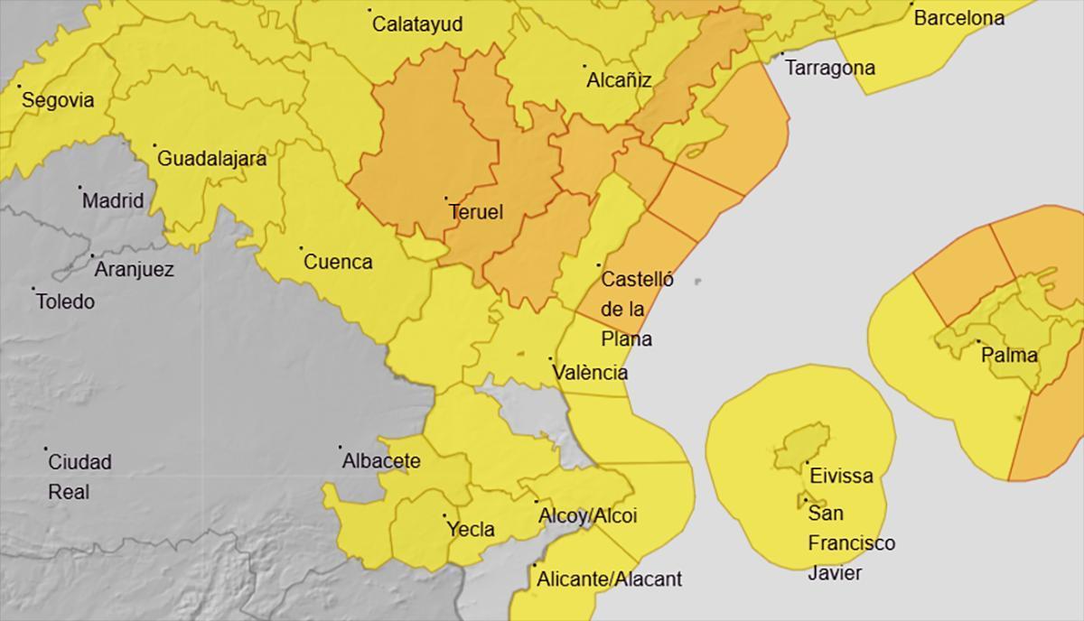 Alerta naranja en Castellón