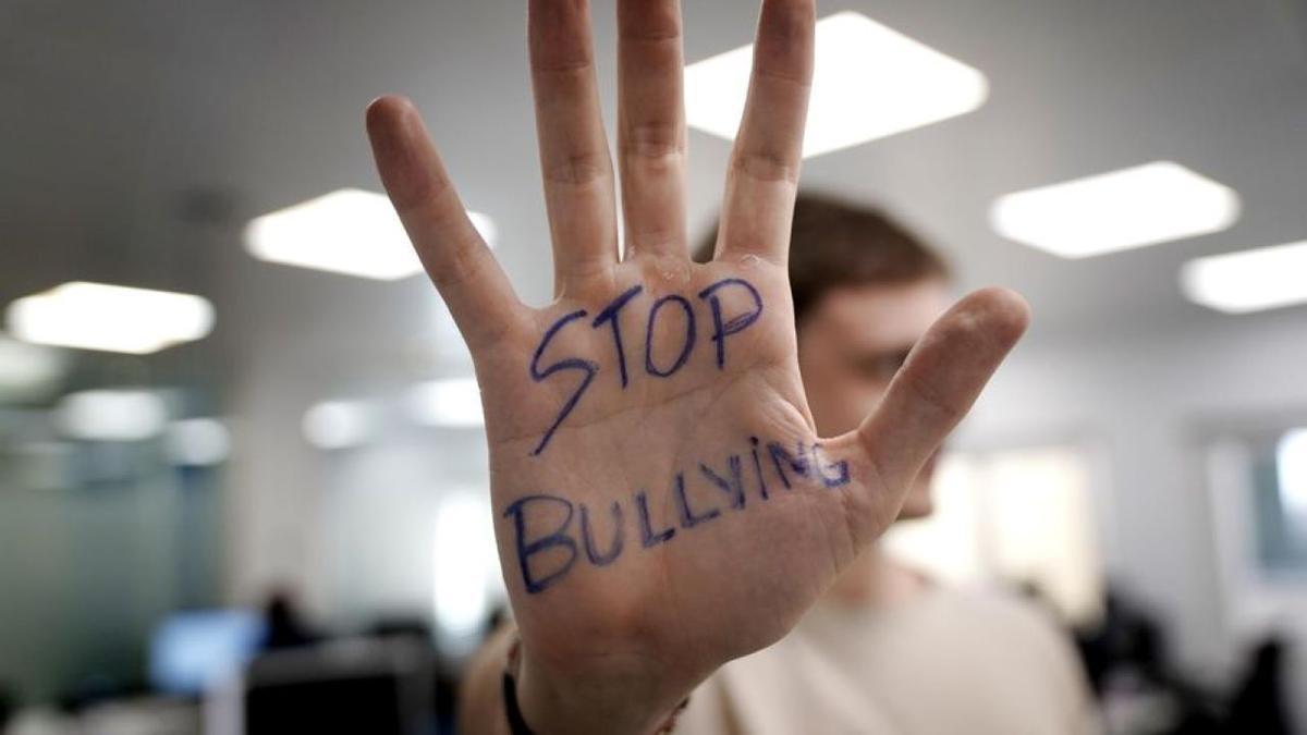 Imagen de un acto de protesta contra el acoso escolar