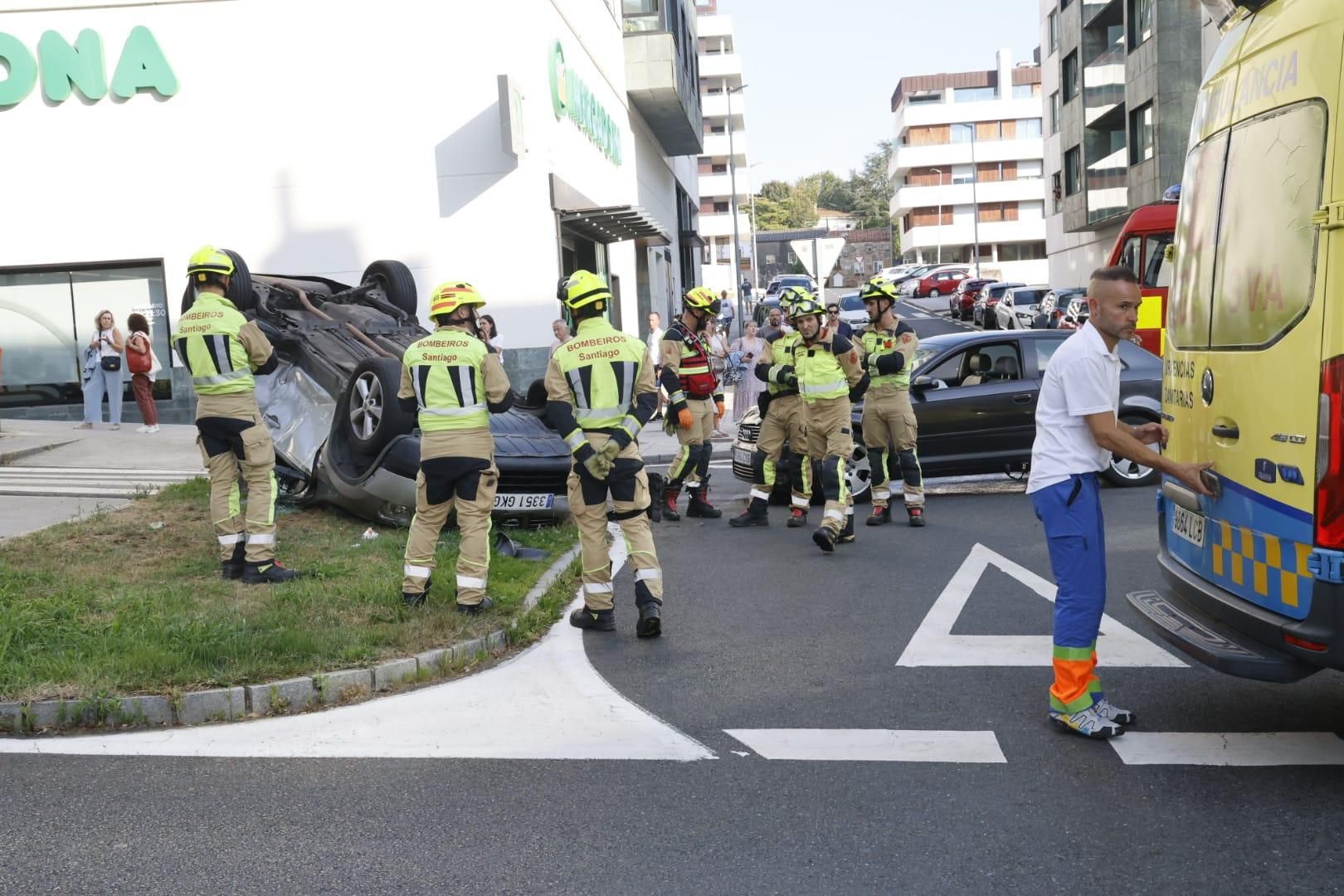 Una excarcelada y varios heridos en un accidente en el barrio de Santa Marta