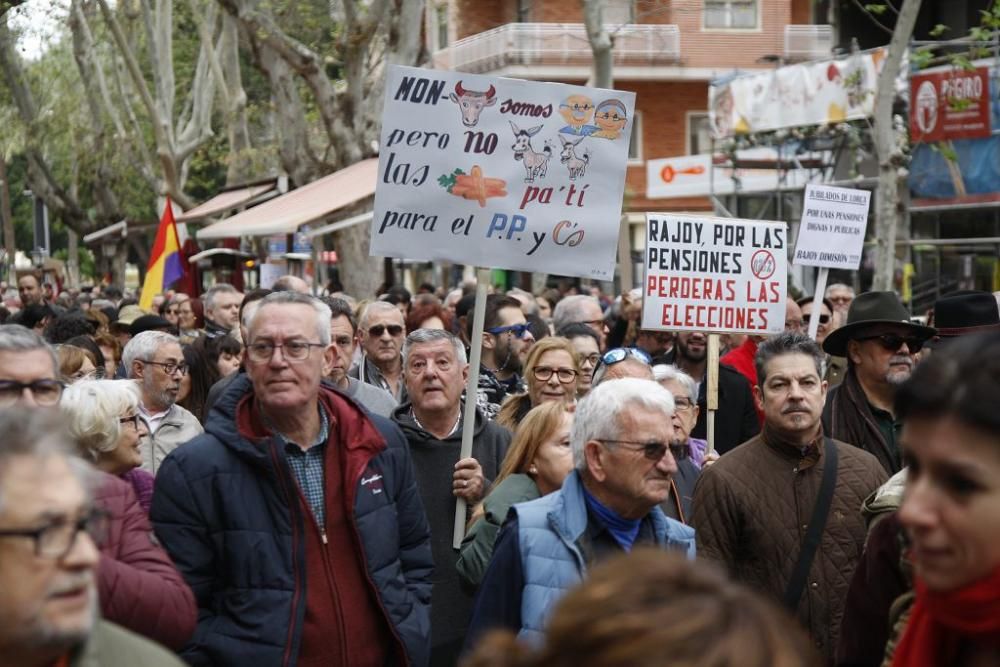 Manifestación por unas pensiones dignas en Murcia